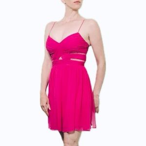 Hailey Logan by Adrianna Papell Deep Fuchsia Pink Dress